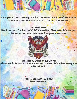 ELAC MEETING